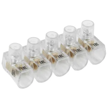 Зажим винтовой концевой изолированный КЗВИ 2.5мм2 5x1