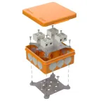 Коробка огнестойкая для о/п двухкомпонентная 60-0303-FR10.0-8 Е15-Е120 100х100х40