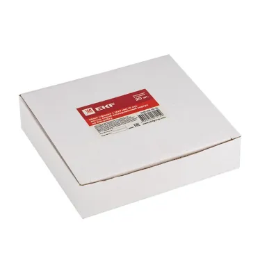 Шина 0 N (6х9мм) 10 отверстий латунь синий изолированный корпус на DIN-рейку PROxima