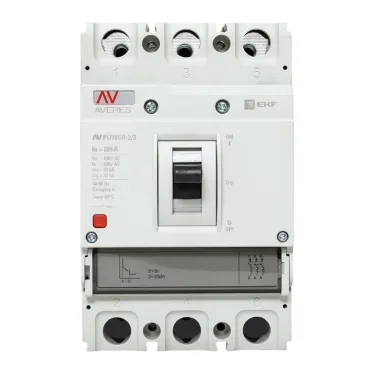 Выключатель автоматический AV POWER-2/3 225А 80kA TR AVERES