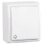 15 Aqua Кнопка клавишная с символом «звонок» IP54 10А 250В винтовой зажим S15A белый
