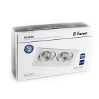 Светильник светодиодный ДВО-2х12w 4000K 2160Лм поворотный прямоугольный белый