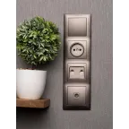 Валенсия Рамка 4-местная графит