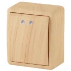 Выключатель с подсветкой, 10АХ-250В, ОУ, Эра Эксперт, сосна,11-1202-11