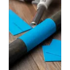 Трубка термоусаживаемая ТУТ нг 30/15 синяя в отрезках по 1м PROxima