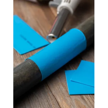 Трубка термоусаживаемая ТУТ нг 30/15 синяя в отрезках по 1м PROxima