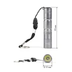 Фонарик на батарейках 1хАА карманный кемпинговый с ремешком SDB1