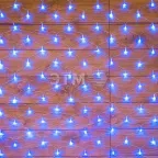 Гирлянда "сеть" 1,8х1,5м, прозрачный ПВХ, 180 LED, цвет: Синий | 215-133 | NEON-NIGHT