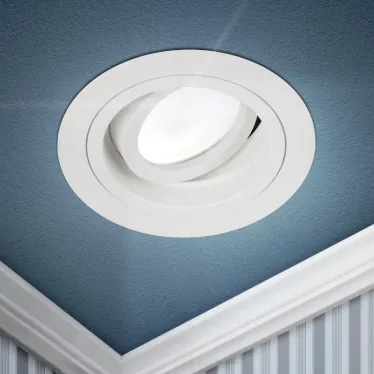 Встраиваемый светильник алюминиевый KL84 WH MR16/GU5.3 белый