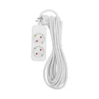 Удлинитель STANDARD 2 гнезда, 5 м, 3х1,0 мм2, с/з, белый