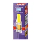 Лампа светодиодная LED 2.5вт G4 12B 200Lm холодный COB
