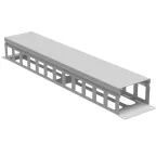 Органайзер кабельный с крышкой и отверстиями 2U, глубина 60 мм, для 19'' IT-корпусов ДКС серии STI/CQE, RAL7035