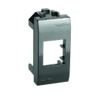 BRAVA Адаптер для информационныx разъемов Keystone 1 модуль черный