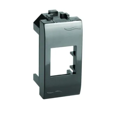 BRAVA Адаптер для информационныx разъемов Keystone 1 модуль черный