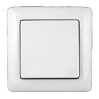 ХИТ Выключатель одноклавишный скрытый 250В 6А белый