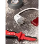 Вилка прямая без заземления белая 10А 250 В Proxima