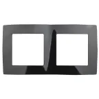 Рамка на 2 поста, Эра12, чёрный, 12-5002-06
