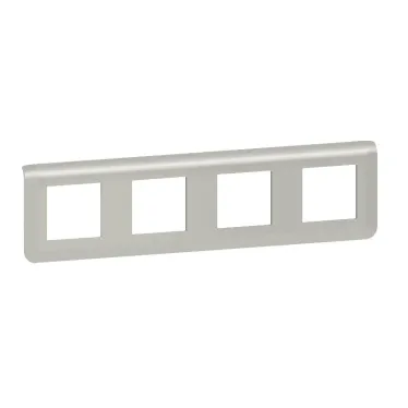 Рамка Mosaic 4Х2 модуля - алюминий