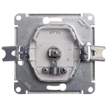 GLOSSA Розетка телевизионная TV проходная в рамку 4дБ белая