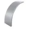 Крышка угла внешнего плавного 90 град. к лотку 150, толщина 0,7 мм, Сендзимир цинк