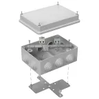 Коробка огнестойкая для кабель-канала 40-0450-FR2.5-4 Е15-Е120 RAL9005 75х75х30 (87 шт/кор)