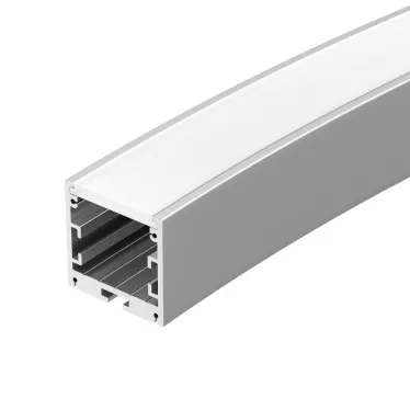 Профиль SL-ARC-3535-D1500-A45 SILVER (590мм, дуга 1 из 8) (ARL, Алюминий)