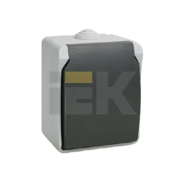 ФОРС Розетка наружная с заземлением с крышкой IP54