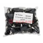 Разъем питания штекер 2.1х5.5x10 мм угловой,