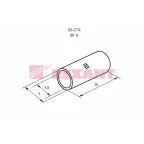 Гильза соединительная L-26 мм 16 кв мм (ГМЛ (DIN) 16), REXANT