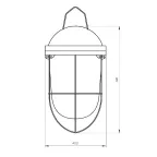 Светильник Желудь с решеткой 100Вт IP54 У2 220Вт 50Гц E27 НСП 02-100-003