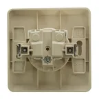 ЭТЮД Розетка скрытая без заземления без шторок бежевая