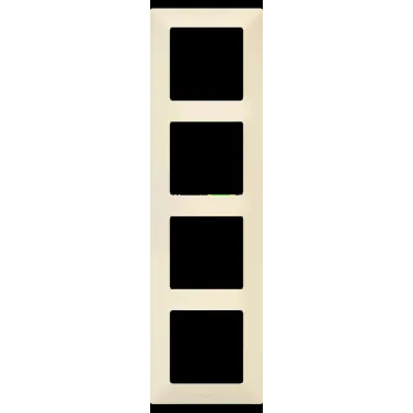 Valena LIFE Рамка 4 поста слоновая кость универсальная