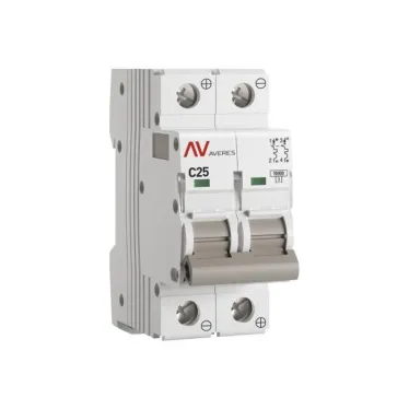 Выключатель автоматический AV-10 DC 2P 25A (C) 10kA AVERES
