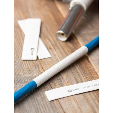 Трубка термоусаживаемая ТУТ нг 12/6 белая рулон PROxima