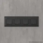 Avanti Рамка ARTLEBEDEV, , Черный матовый, 8 модулей