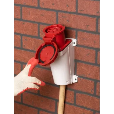 Розетка кабельная 63А 3Р+РЕ+N IP67 на поверхность 380В 135