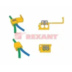 Ответвитель питания 4.0-6.0 кв мм (ОВ-3 ЗПо-1 4,0-6,0) желтый, REXANT