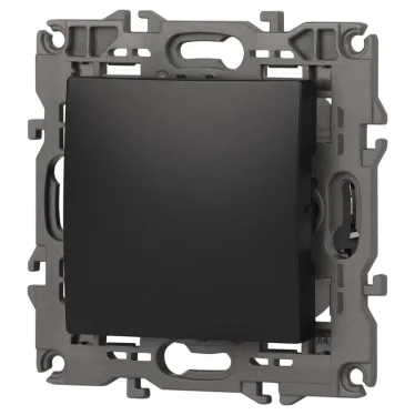 Переключатель промежуточный, 10АХ-250В, Эра Elegance, антрацит,14-1108-05