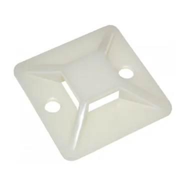 Площадка самоклеящаяся 25х25 белая под хомуты (20шт)