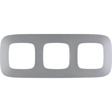 Valena ALLURE Рамка 3 поста алюминий универсальная