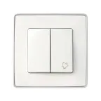 Клавиши (2 шт) с пиктограммой звонок для 75301-39, S82,82N белый