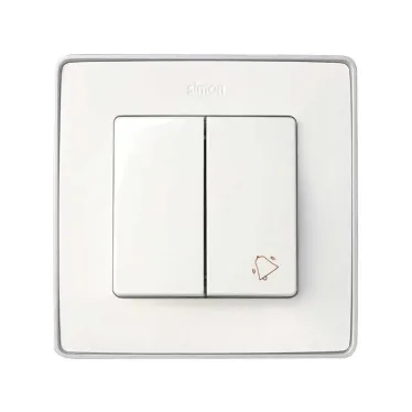 Клавиши (2 шт) с пиктограммой звонок для 75301-39, S82,82N белый