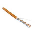 Витая пара U/UTP кат 5e 4 пары AWG24 solid IN LSZH нг(А)-HF оранжевый 100м