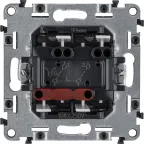 Valena ALLURE Выключатель двухклавишный 10А 250В с лицевой панелью Безвинтовые зажимы Антрацит