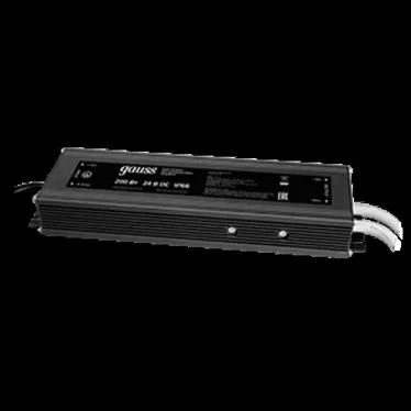 Блок питания для светодиодной ленты 200 Вт AC 100-264В Uвых 24В IP66 249х72х33мм Black Gauss