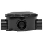 Коробка распаячная КМР-040-040б трехрожковая черная (70х35) PROxima