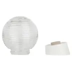 Светильник НБП 01-60-004 с наклонным основанием Гранат стекло IP20 E27 max 60Вт D150 шар