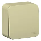 BLANCA О/У 1-клавишный ВЫКЛЮЧАТЕЛЬ (cх.1) ИЗОЛ.ПЛ., 10А, 250B, БЕЖЕВЫЙ