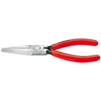 Длинногубцы плоские рифлённые губки 465 мм L-160 мм чёрные обливные рукоятки блистер