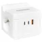 Удлинитель "Куб" 2 гнезда 1USB + 2Type C с быстрой зарядкой, подставкой под телефон и ночником 1,3 метра 1мм2